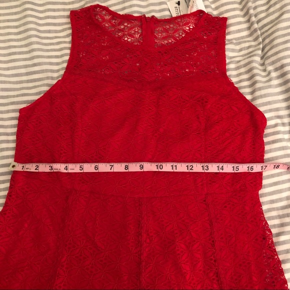 NWT Stitch Fix Red Lace Dress - Picture 6 of 7